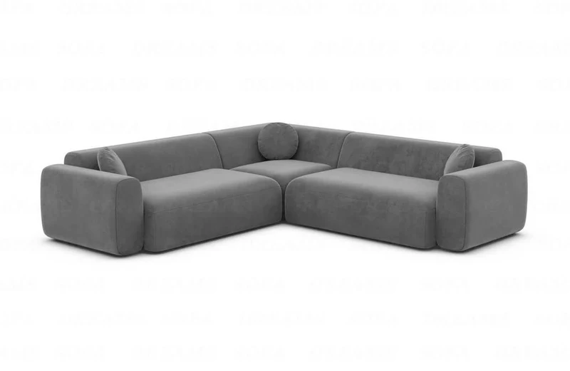 Ecksofa Cortegada L-Form aus Stoff