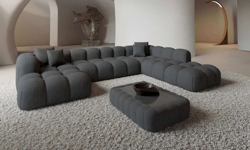 Wohnlandschaft Formentera XXL U-Form in Stoff
