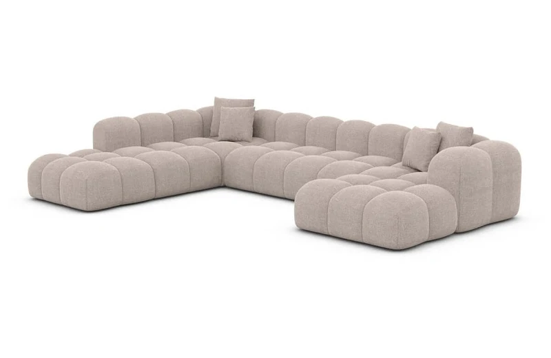 Wohnlandschaft Formentera XXL U-Form in Stoff