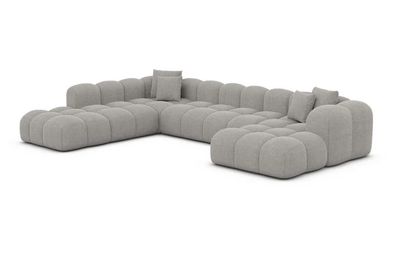 Wohnlandschaft Formentera XXL U-Form in Stoff