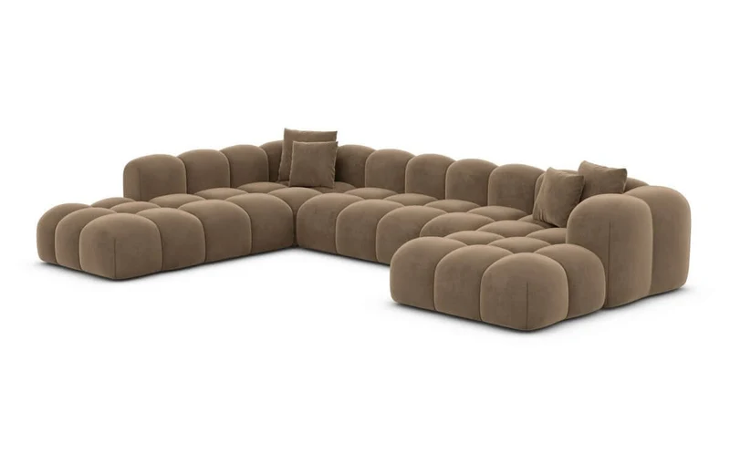 Wohnlandschaft Formentera XXL U-Form in Stoff
