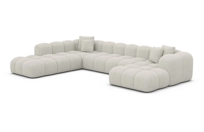Wohnlandschaft Formentera XXL U-Form in Stoff