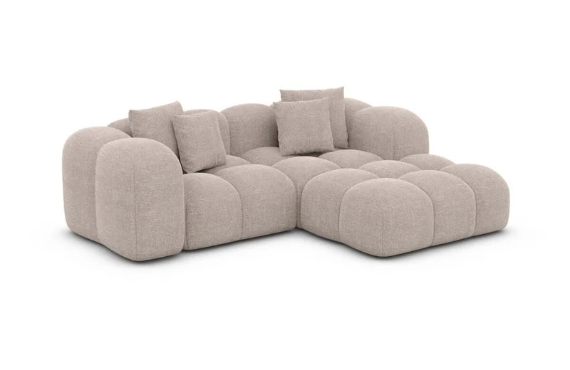Mini Stoff Ecksofa Formentera L-Form