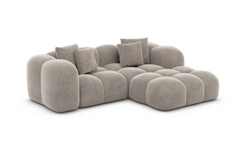 Mini Stoff Ecksofa Formentera L-Form
