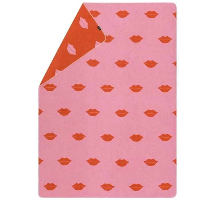 SILVRETTA Flanelldecke Lips rosa