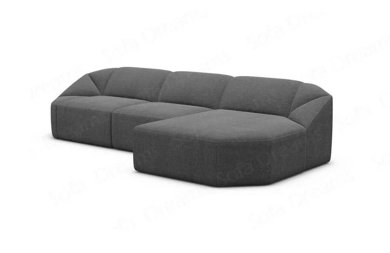 Stoff Ecksofa Cabrera L-Form Kurz