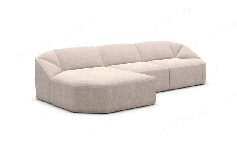 Stoff Ecksofa Cabrera L-Form Kurz