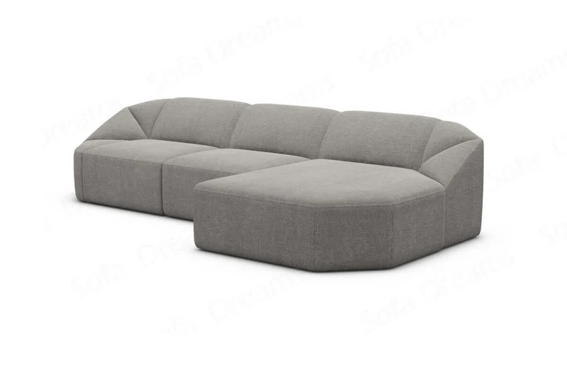 Stoff Ecksofa Cabrera L-Form Kurz