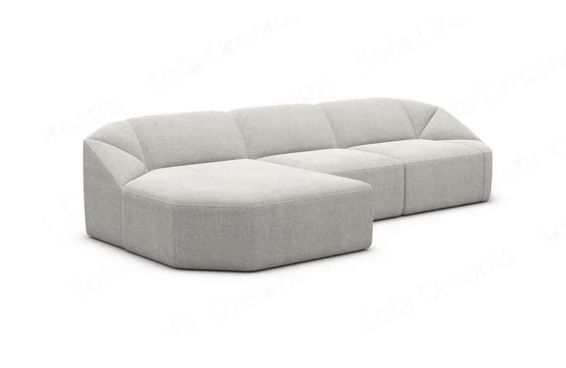 Stoff Ecksofa Cabrera L-Form Kurz