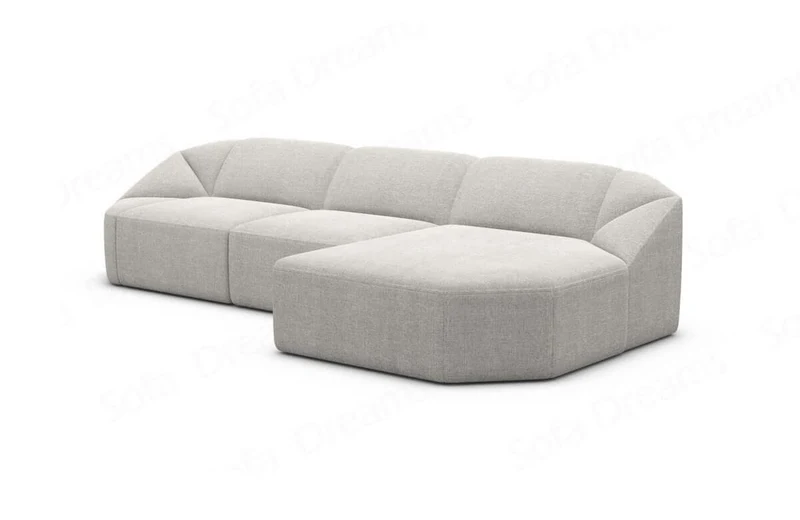 Stoff Ecksofa Cabrera L-Form Kurz