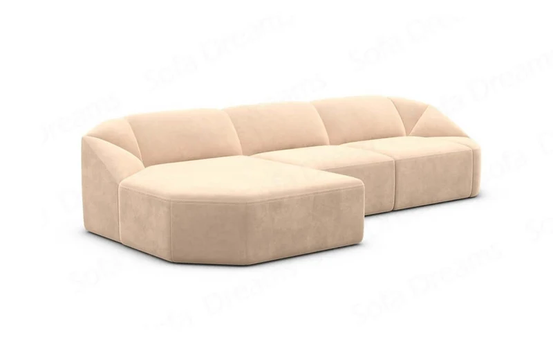 Stoff Ecksofa Cabrera L-Form Kurz