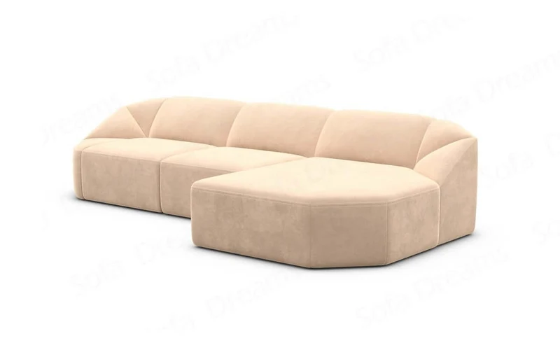 Stoff Ecksofa Cabrera L-Form Kurz