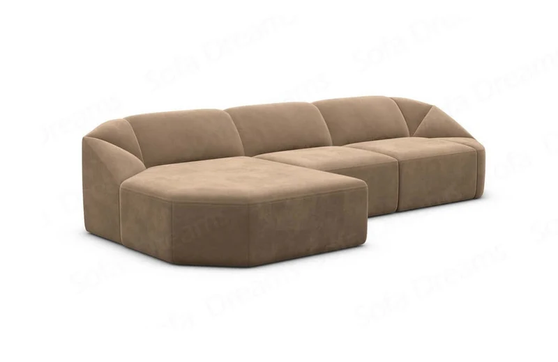 Stoff Ecksofa Cabrera L-Form Kurz