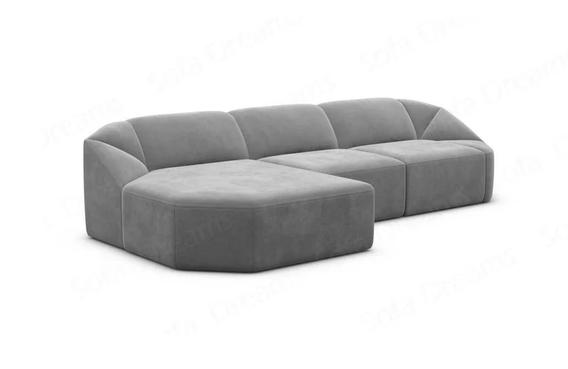 Stoff Ecksofa Cabrera L-Form Kurz