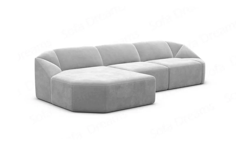 Stoff Ecksofa Cabrera L-Form Kurz
