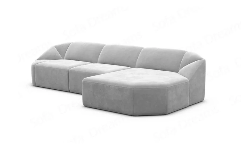 Stoff Ecksofa Cabrera L-Form Kurz
