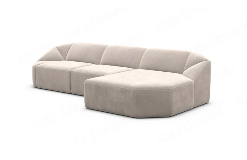 Stoff Ecksofa Cabrera L-Form Kurz