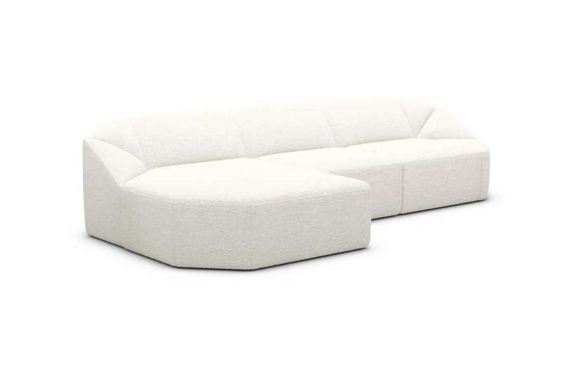 Stoff Ecksofa Cabrera L-Form Kurz