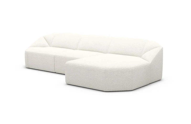 Stoff Ecksofa Cabrera L-Form Kurz