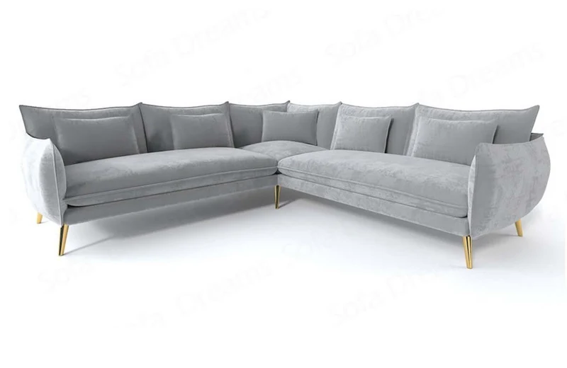 Couch Fuerteventura L-Form in Stoff