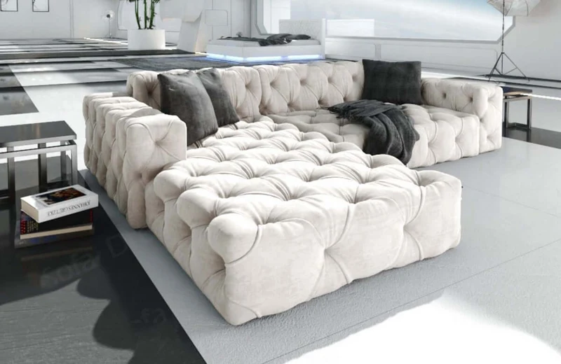 Ecksofa Menorca L-Form aus Stoff