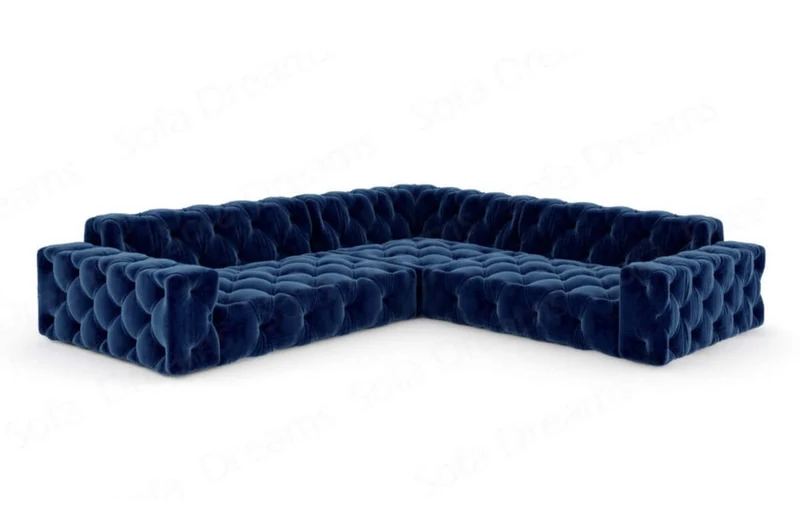 Couch Menorca L-Form in Stoff
