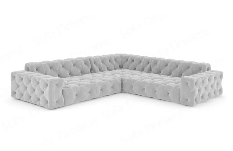 Couch Menorca L-Form in Stoff