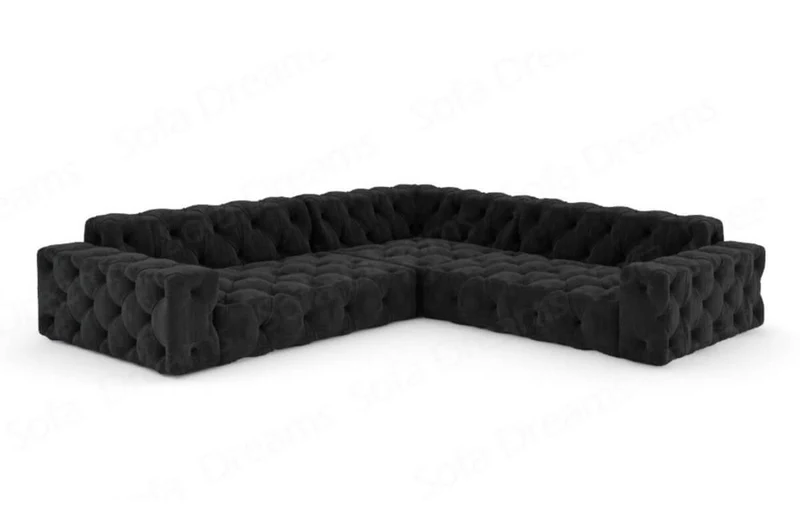 Couch Menorca L-Form in Stoff