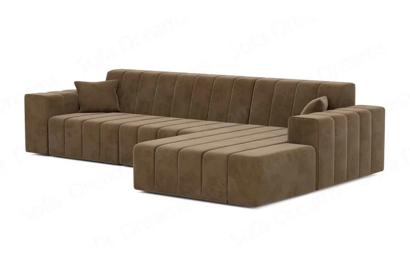 Couch Gran Canaria L-Form in Stoff Kurz