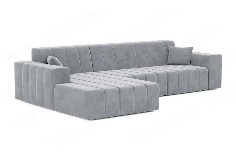 Couch Gran Canaria L-Form in Stoff Kurz
