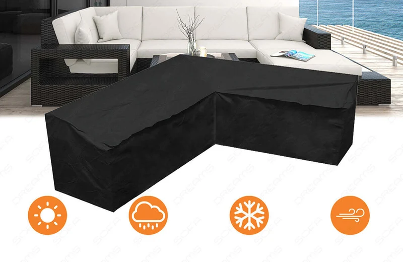 Rattansofa-Abdeckung Messana U-Form
