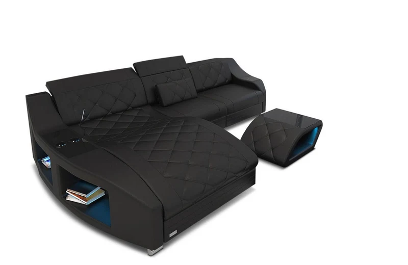 Ecksofa Swing Eleganz L-Form in Leder