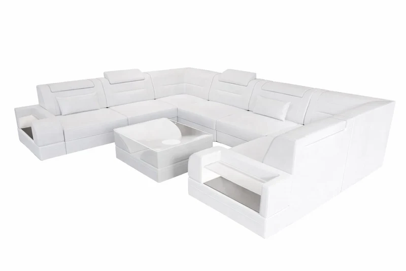 Leder Couch Trivento U-Form