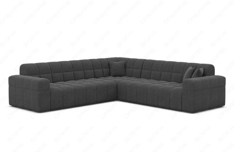 Couch Ibiza L-Form in Stoff