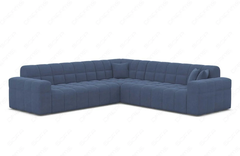 Couch Ibiza L-Form in Stoff