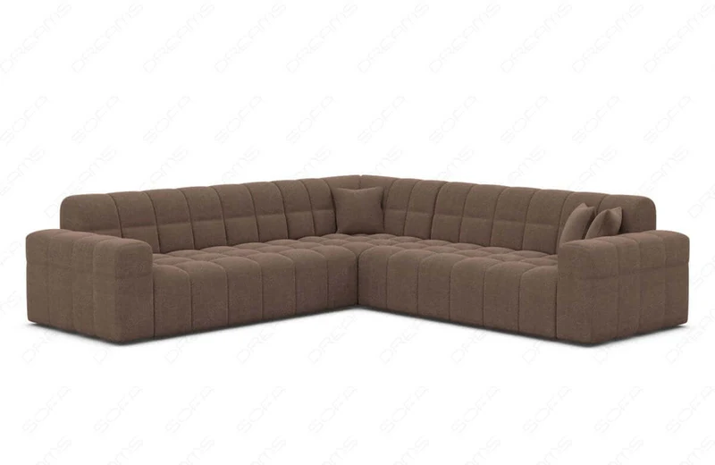 Couch Ibiza L-Form in Stoff