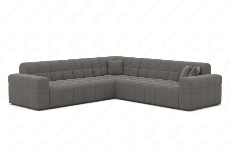 Couch Ibiza L-Form in Stoff
