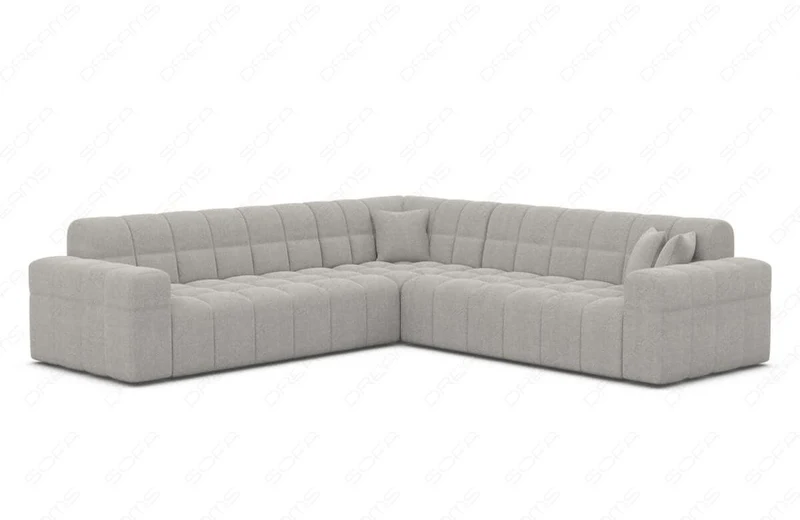 Couch Ibiza L-Form in Stoff