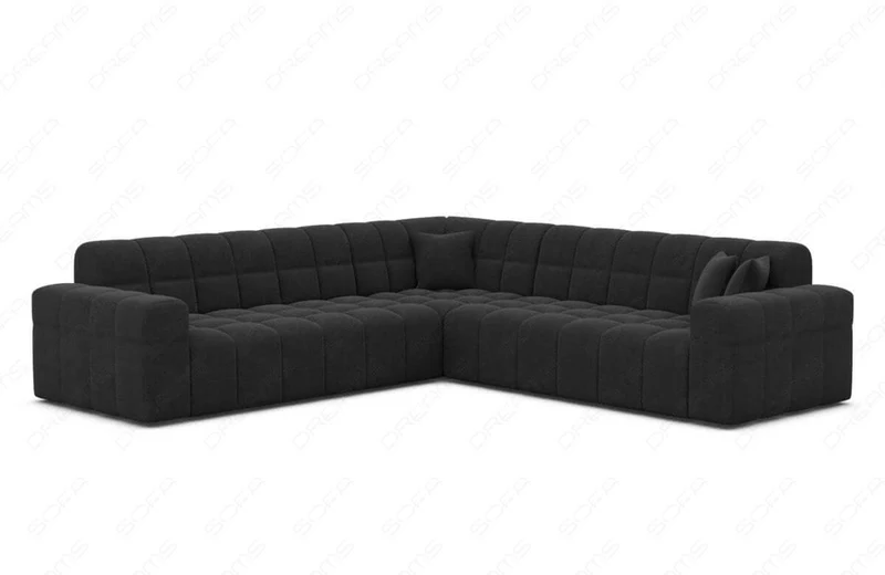 Couch Ibiza L-Form in Stoff