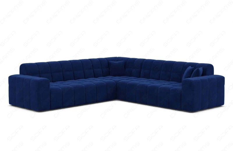 Couch Ibiza L-Form in Stoff