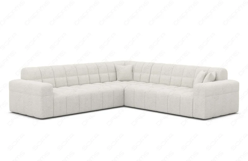 Couch Ibiza L-Form in Stoff