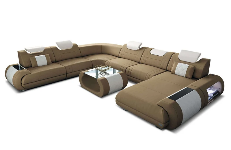 XXL Stoff Wohnlandschaft Rimini U-Form