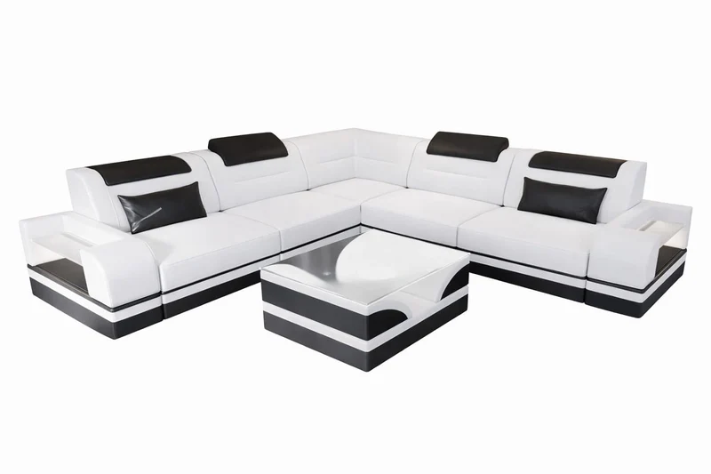 Ecksofa Trivento L-Form aus Leder