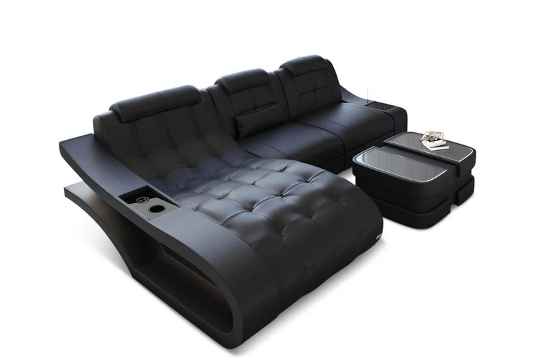 Ecksofa Elegante L-Form in Leder