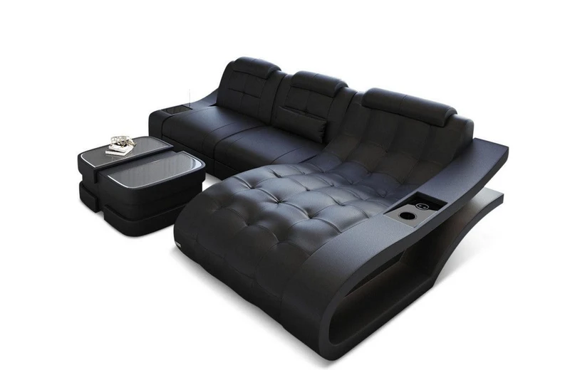Ecksofa Elegante L-Form in Leder