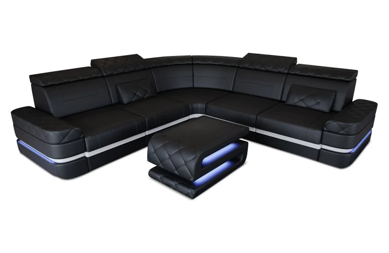Ecksofa Positano L-Form in Leder
