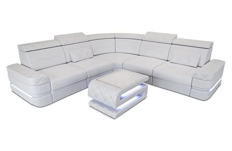 Ecksofa Positano L-Form in Leder