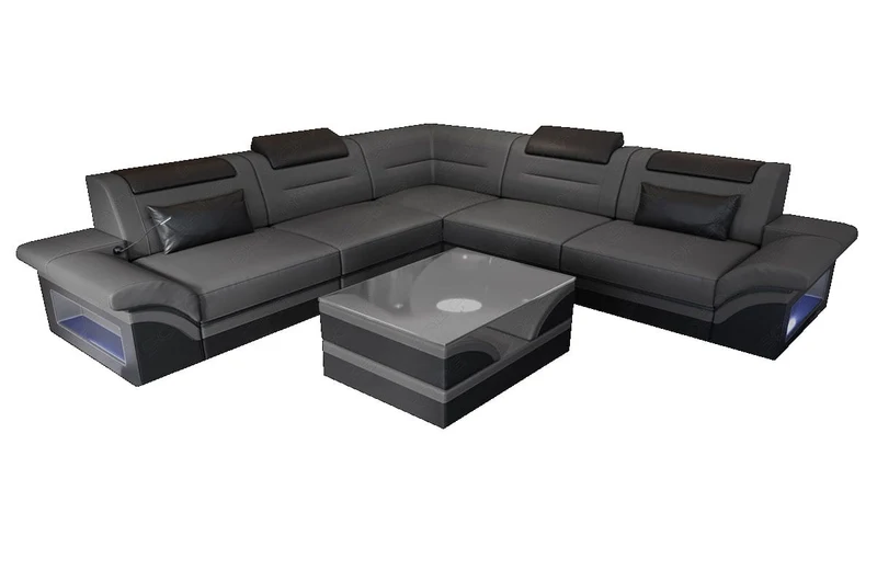 Ecksofa Brianza L-Form aus Leder