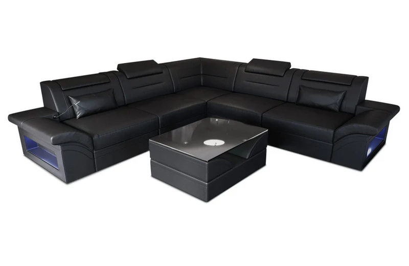 Ecksofa Brianza L-Form aus Leder