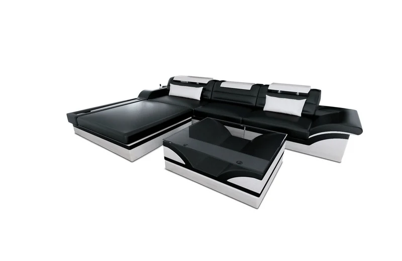 Ecksofa Parma L-Form in Leder